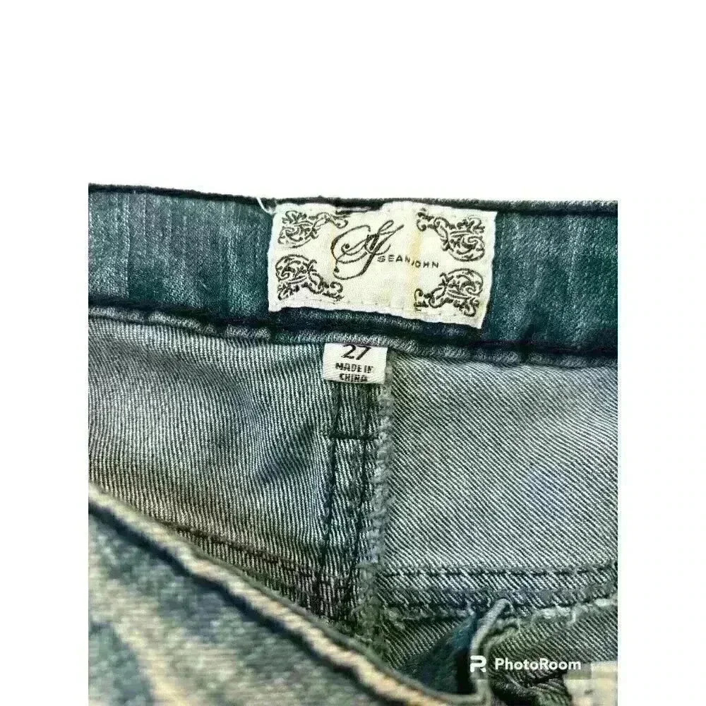 New! Y2k Sean Jean Paneled Jeans Low Rise Skinny Zippered Ankle Women's Size 27 - Picture 3 of 8